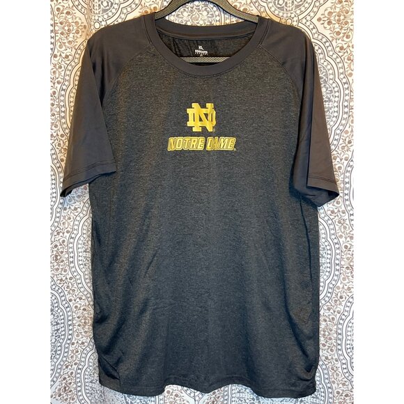 Notre Dame Logo Gray Mens T-Shirt Size L By Knights Apparel - Picture 2 of 10